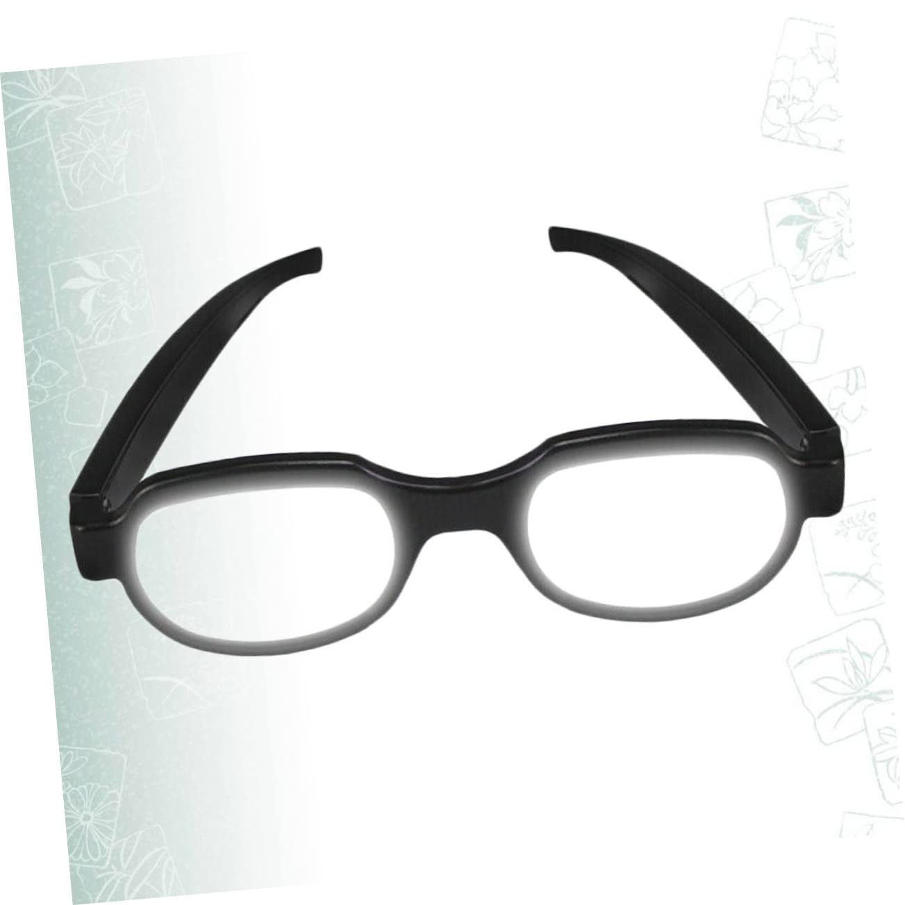 SHERCHPRY 2 gafas brillantes con luz LED para gafas con visera LED, soportes de vidrio luminosos