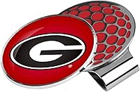 Vista 12 de LinksWalker Collegiate Team Golf Ball Marker with Magnetic Hat Clip Holder plateado