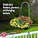 Perky-Pet Adjustable Railing Feeder Hook - 36 Inch Hook - Hang Bird Feeders from Deck Railings, Porch - Green, Rust Resistant Finish - Perky Pet 566