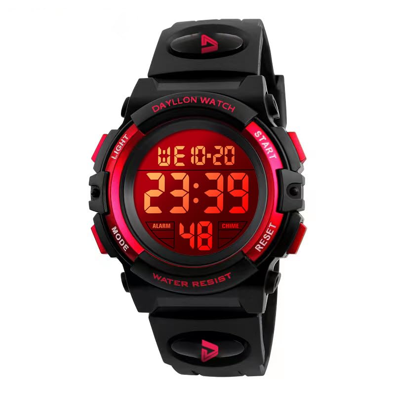 Image of Dayllon Kids Digital Watch Boys Outdoor Sports 50M Waterproof Girls Watches Alarm Clock 12 /24 H Stopwatch Calendar for Ages 3-15 Boy Girl Wristwatch Kids Gift