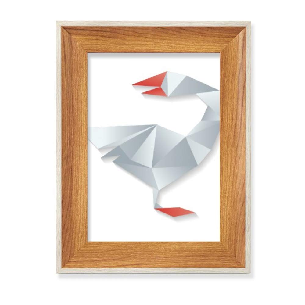Cadre de photo en bois oies origami pour affichage de table de salon moderne