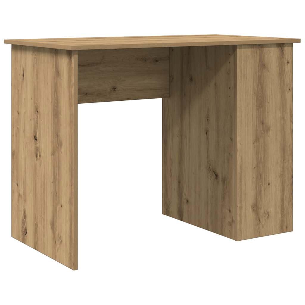 vidaXL Desk Artisan Oak 100x55x75 cm Engineered Wood, office desk, study desk, standing desk, computer desk, writing desk, home office furniture