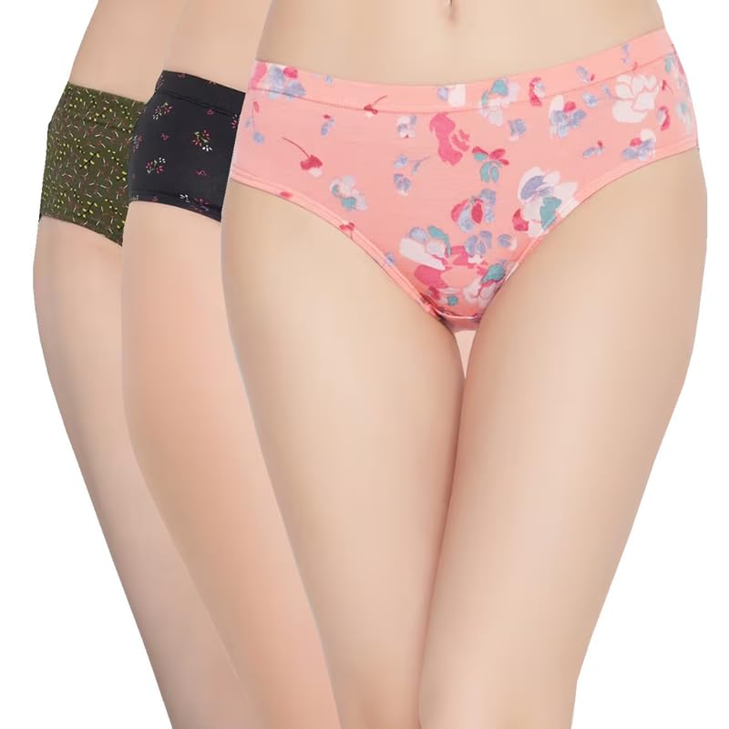 Fashions Women's Cotton Panties (Pack of 3) | S - 4XL Size | 3 Multi Print Panty-image-23