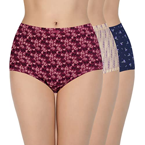 Image of Amante Inner Elastic Cotton Full Brief Panty Pack- Pack of 3