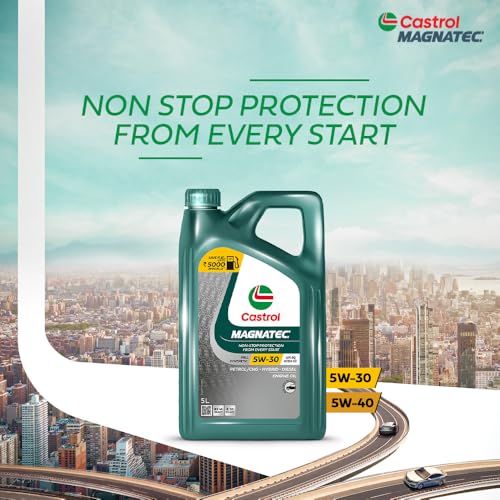 Image of Castrol MAGNATEC 5W-30 - Engine Oil (5L Pack) - Full Synthetic, BS6 Ready, API SQ, ACEA C2, Dualock Technology for Petrol /CNG, Hybrid and Diesel Cars