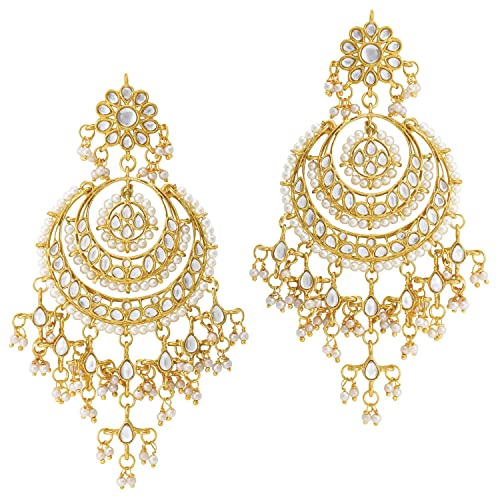 Image of Aheli Elegant Indian Faux Kundan Studded Choker Necklace with Maang Tikka Set Ethnic Wedding Wear Bharatanatyam jewellery set Gift for Women
