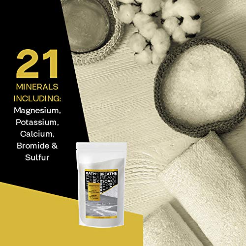 Aromasong Dead Sea Salt For Soaking - Coarse Grain Bath Salt Soak - 19 Lbs Bulk Resealable Pack - Leaves Your Skin Softer Then Epsom Salt #TOP3