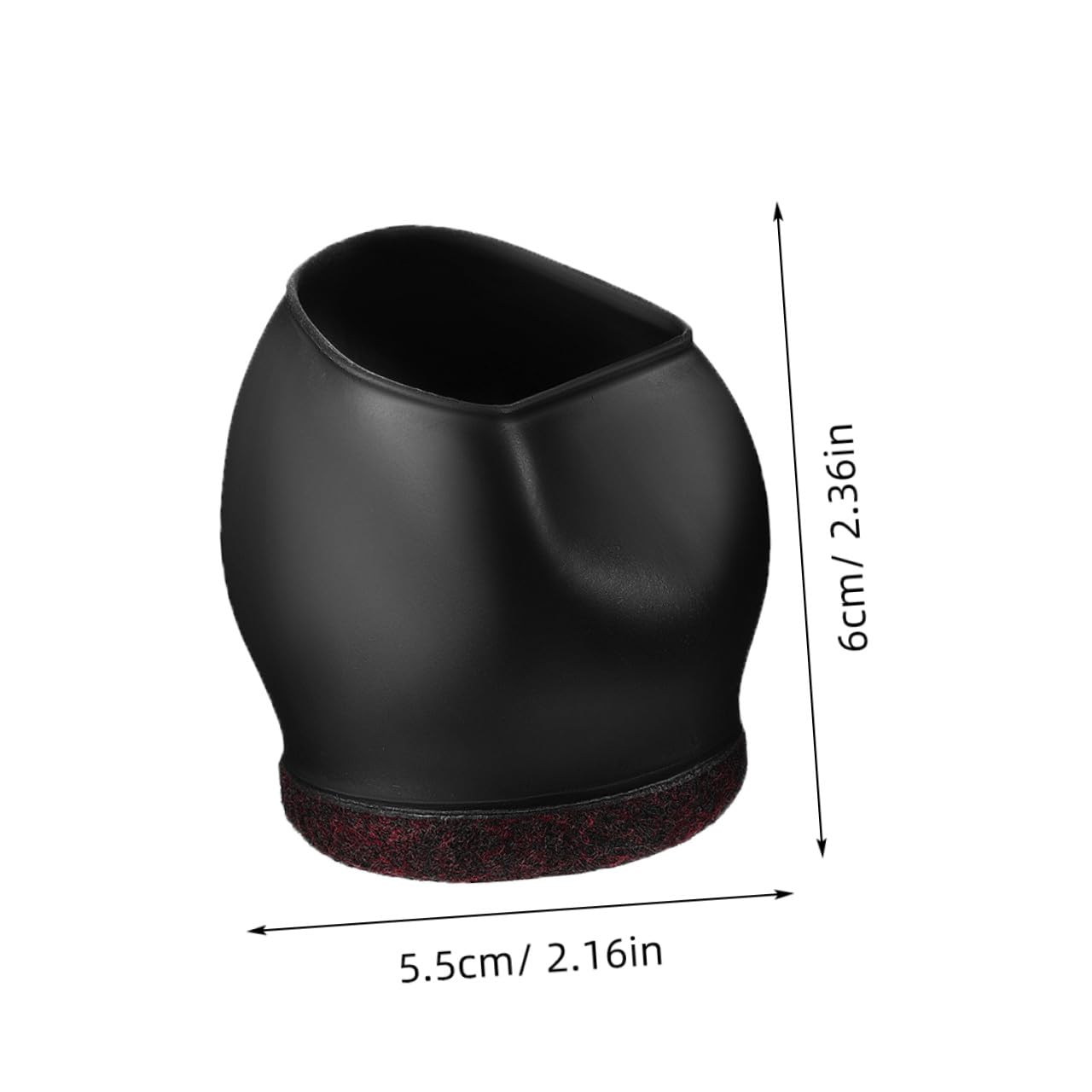 Copriruota per Sedia da Ufficio in Tpe Nero 5 Pezzi, Proteggi Pavimento Resistente alle Crepe per Ruote e Gambe Mobili, per Attrezzature da Ufficio