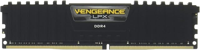 Corsair CMK32GX4M2A2666C16 Vengeance LPX 32 GB (2 x 16 GB) DDR4 2666 MHz C16 XMP 2.0 High Performance Desktop Memory Kit, Black