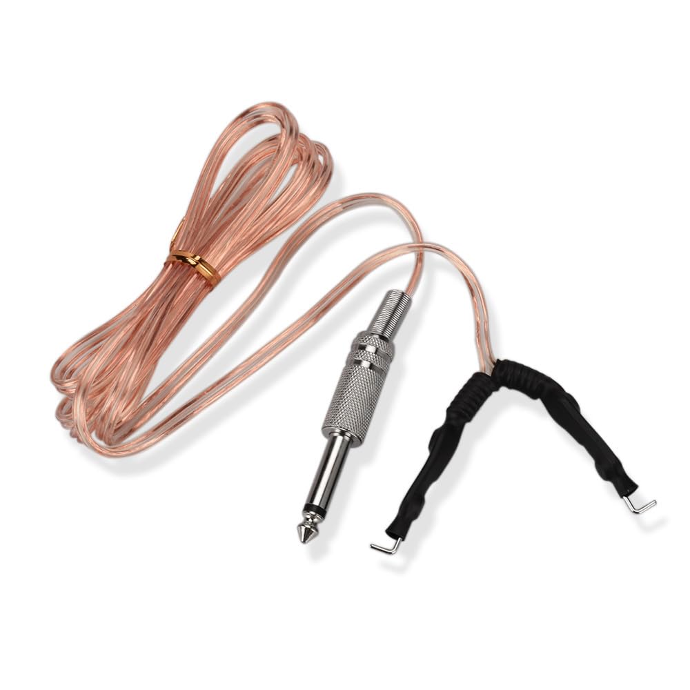 TTOOGO Transparent Silicone Tattoo Clip Cord Power Supply Hook Line for Tattoo Machines, 1.8m Length, Flexible Design