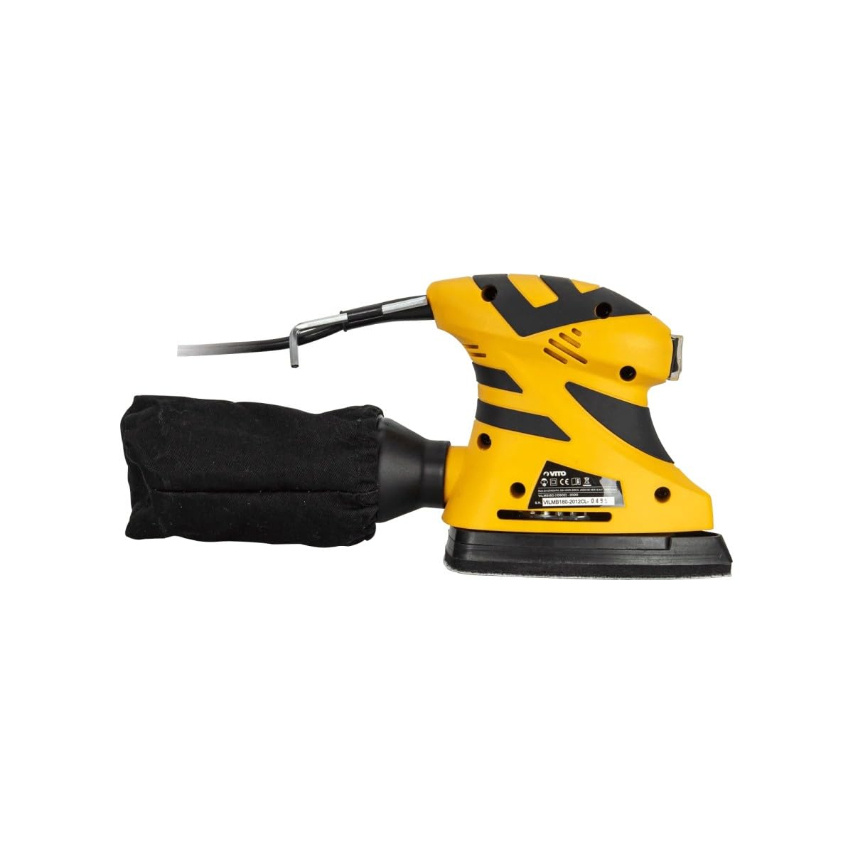 VITO – Lijadora 2 en 1 kit multibases triángulo y cuadrado colector de polvo + abrasivos