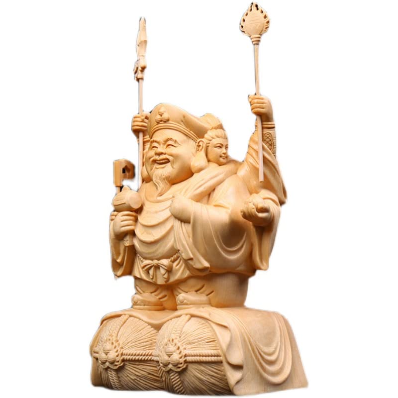 Amazon｜三面大黒天 仏像 七福神 (高さ18cm) 毘沙門天 大黒天 弁財天
