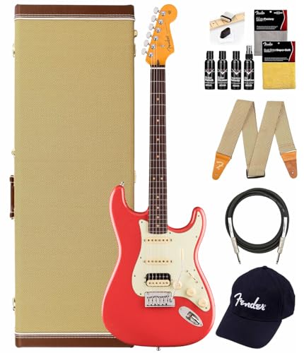 Fender American Ultra Luxe Vintage '60s Stratocaster HSS�A���[�Y�E�b�h�w�� - �t�B�G�X�^���b�h�o���h���A�P�[�X�A�X�q�A�X�g���b�v�A�P�[�u���A�M�^�[�N���[�j���O�L�b�g�t��