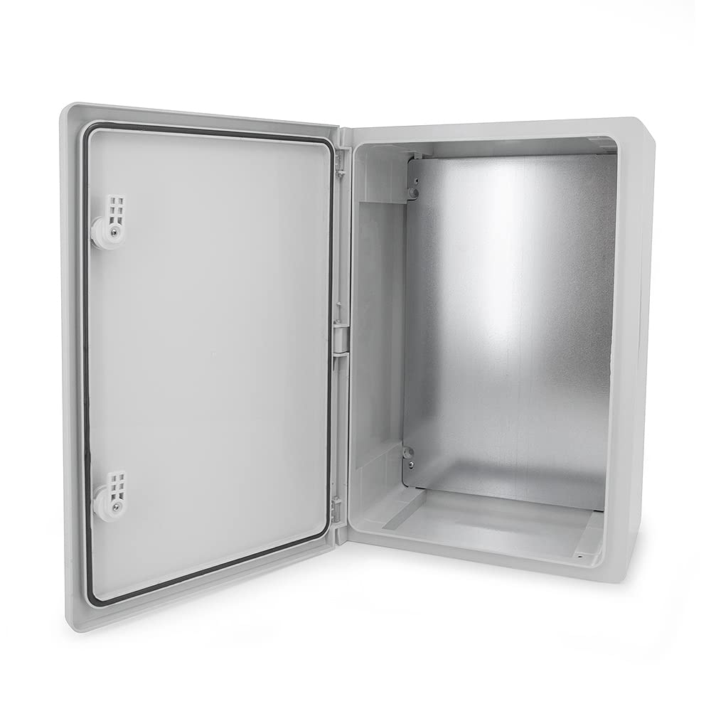 Schaltschrank Industriegehäuse IP65 verzinkter Montageplatte Verriegelung Tür mit umlaufender Dichtung Wandgehäuse Gehäuse Leergehäuse ABS Kunststoff leer Schrank 350x500x200 35x50x20