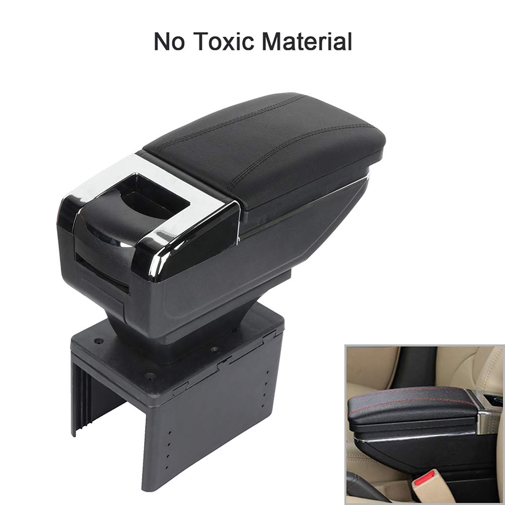 ECCPP Armrest Center Console For Chevrolet Express 2500 Armrest Center Console Box W/Cover Black
