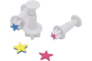Star Mini Fondant Plunger Cutter Set