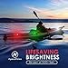KayaLuma LED Kayak Lights (3 Pack) | Clip On IPX5 Waterproof Marine Navigation Lights for Night Kayaking, Canoeing, Boating, Fishing | High Visibility Kayak Accessories