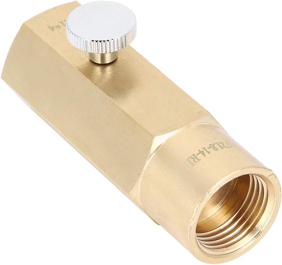 Brass Adapter, High Practicality Tr21-4 To W21.8-14-Rh Durable Brewing Equipment Adapter, for Large Co2 Tanks