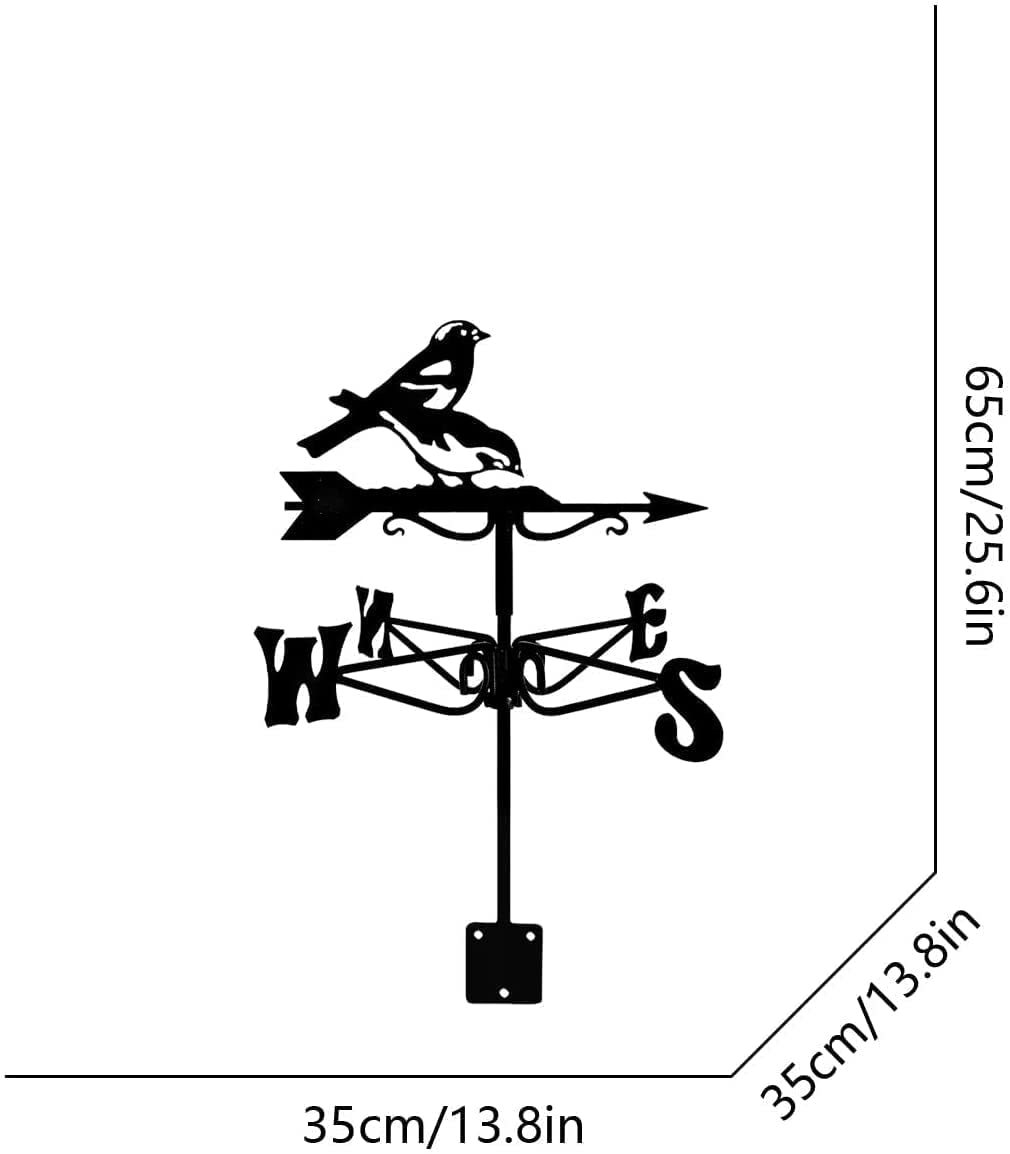 Girouette en métal - Support décoratif pour Jardin ou Cour en Acier Inoxydable