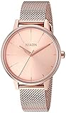 Nixon Women's Kensington Milanese Stainless Steel Japanese-Quartz Watch with Stainless-Steel Strap, Rose Gold, 16 (Model: A1229897)