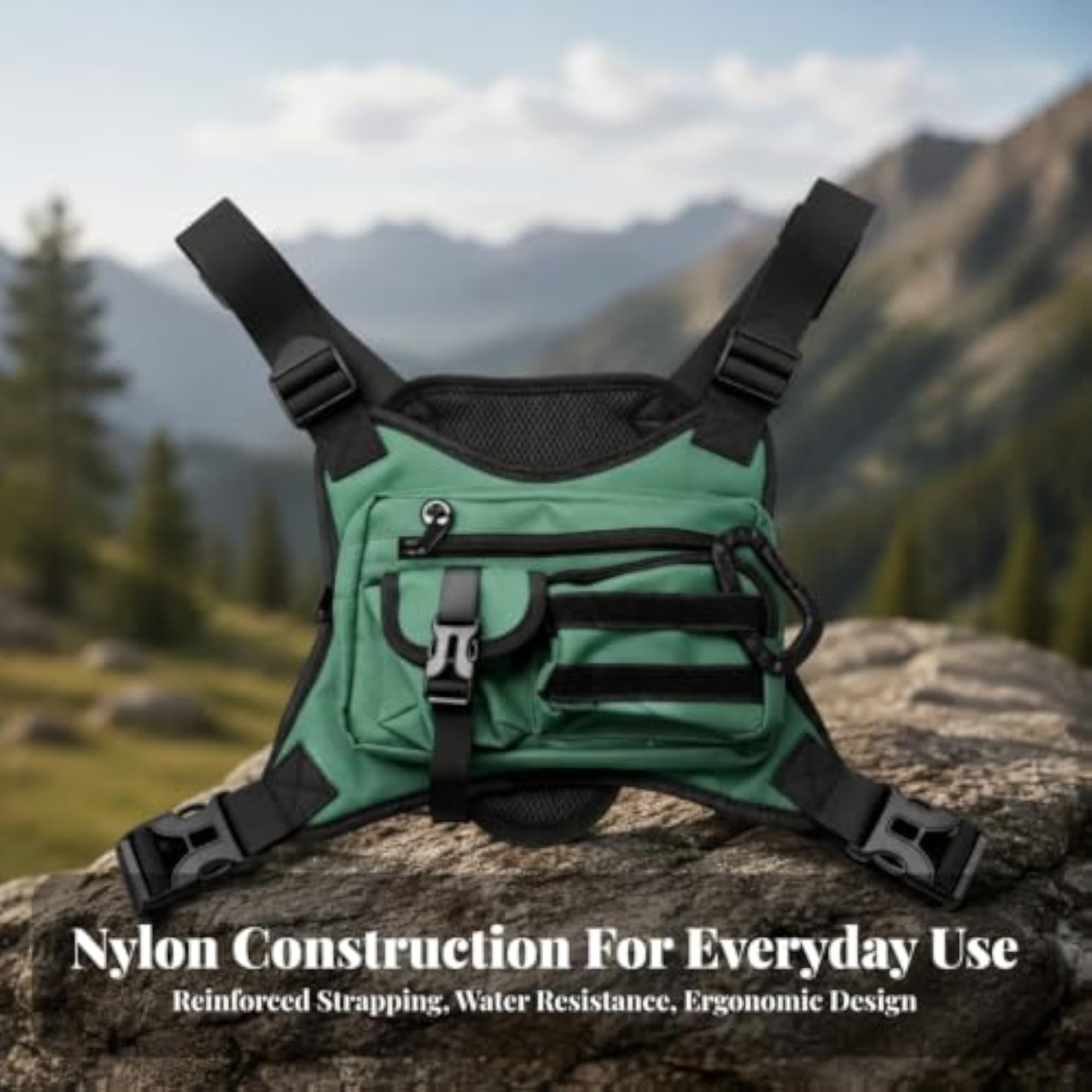 Waterproof Adjustable Chest Sling Bag for Outdoor Activities