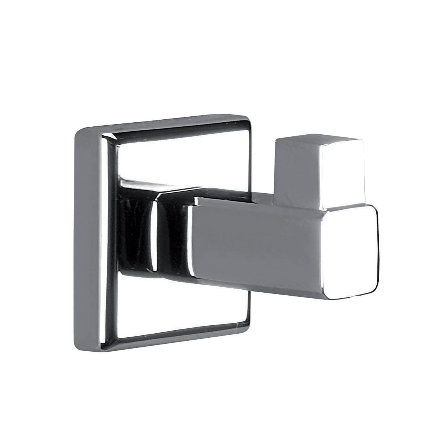 Gedy | Colorado Wall Coat Rack in Stainless Steel and Cromall, Bathrobe Hanger Fixable with Screws or Glue, Weight Supported 7 kg, 4.3 x 4.3 x 5 cm