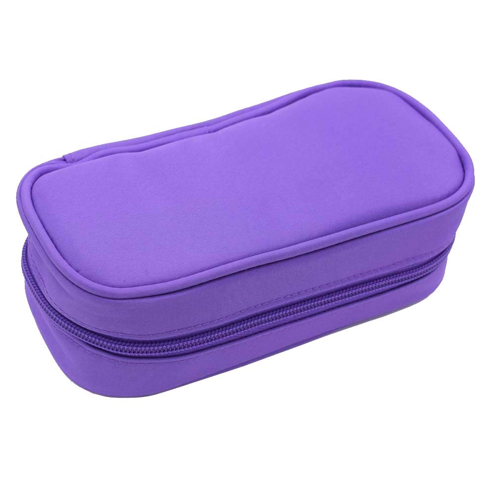 FUZEBAG 10-Bottle Essential Oil Carrying Case Holds for 5ml 10ml and 15ml Essential Oil Case Storage(Purple,Black,Rose,Blue) (Purple)