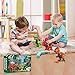 Laradola Dinosaur Toys for Kids 3-5 - Take Apart STEM Set with Electric Drill, 92 Pieces, 18-Step Build to Enhance Problem-Solving Skills for Kindergarten Boys & Girls