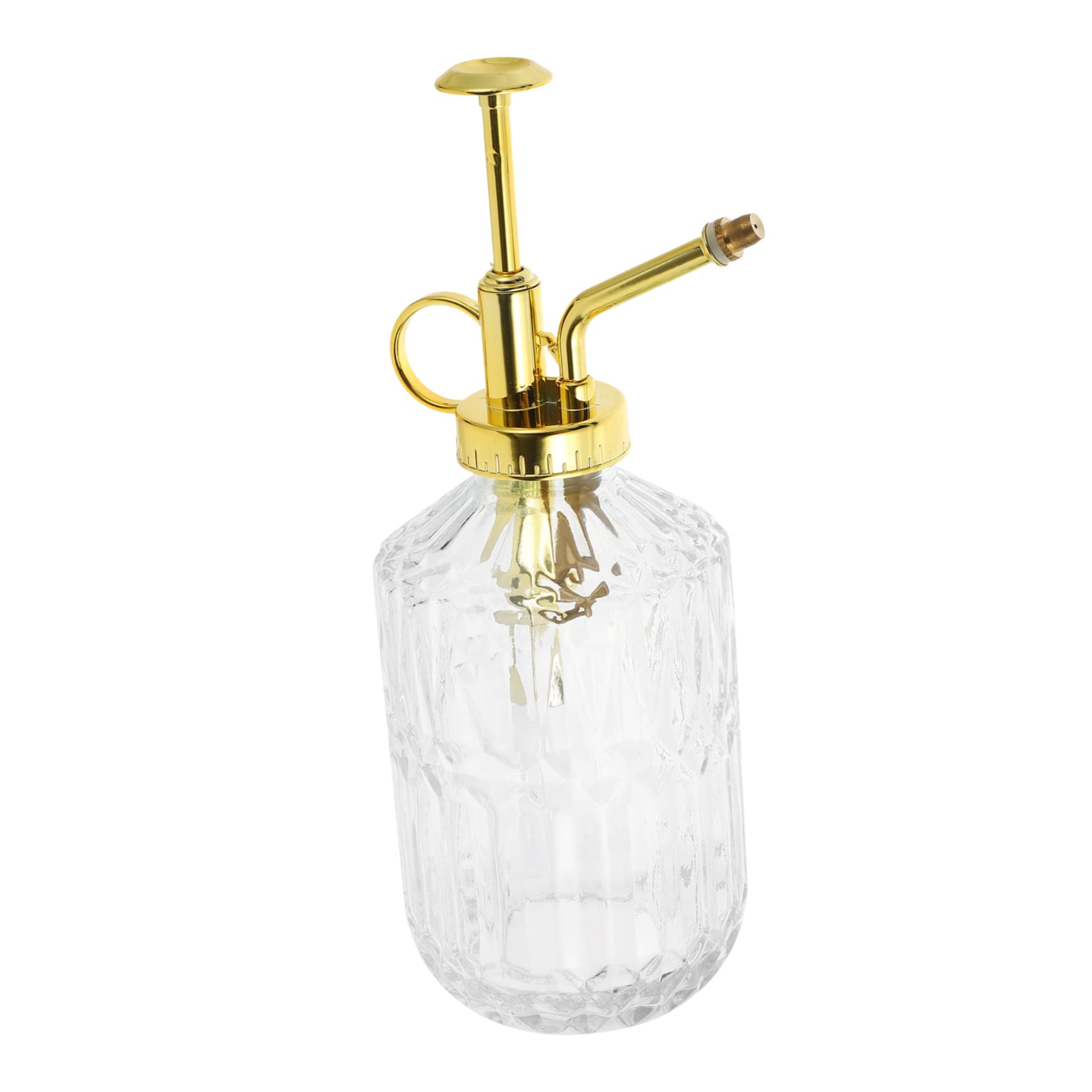 TOYANDONA 3 Pièces Bouteille de Pulvérisation Vintage pour Arrosage de Plantes Arrosoir Transparent avec Pommeau Doré pour Jardinage Intérieur et Extérieur