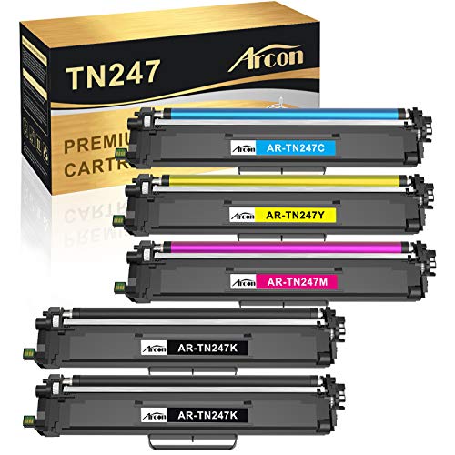 Kompatibel 5PK Toner Cartridge Replacement für Brother TN247 TN-247 TN-247BK TN243 TN-243 TN-243BK MFC-L3770CDW MFC-L3750CDW MFC-L3710CW