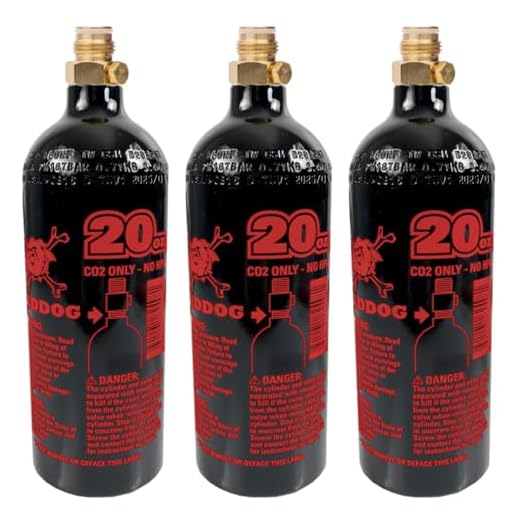 Maddog 20 Oz Aluminum Paintball Tank - 3 Pack