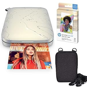 HP Sprocket Select Draagbare Instant Photo Printer voor Android- en iOS-apparaten (Eclipse) Zink Papieren Bundel
