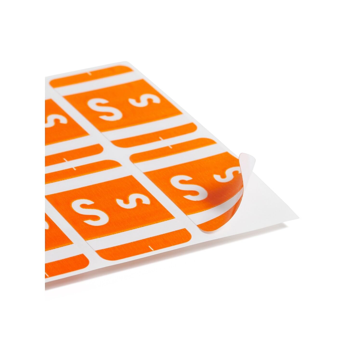 Smead AlphaZ ACCS 67189 Farbcodierte Buchstaben, Buchstabe S, Orange, 100 Etiketten pro Packung