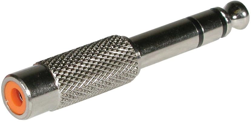 C2G Stereo RCA Adapter 6 3mm Stereo RCA Argento C2G Stereo RCA Adapter 6 3mm Stereo RCA Argento