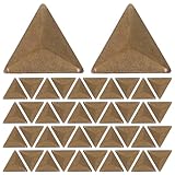 TOPBATHY Remaches Piramidales de Cobre Triángulares 10x10 Mm 100 Unidades, Tachuelas Metálicas Termoadhesivas para Manualidades, Decoración de Bolsos, Zapatos y Ropa DIY