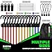 Rhino USA Bungee Cords with Hooks (28-Piece) Heavy Duty Outdoor Bungee Straps with Small, Short and Long Sizes - 4 Free Tarp Clips, Drawstring Bag, Canopy Ties & Ball Bungie - UV & Weather Resistant