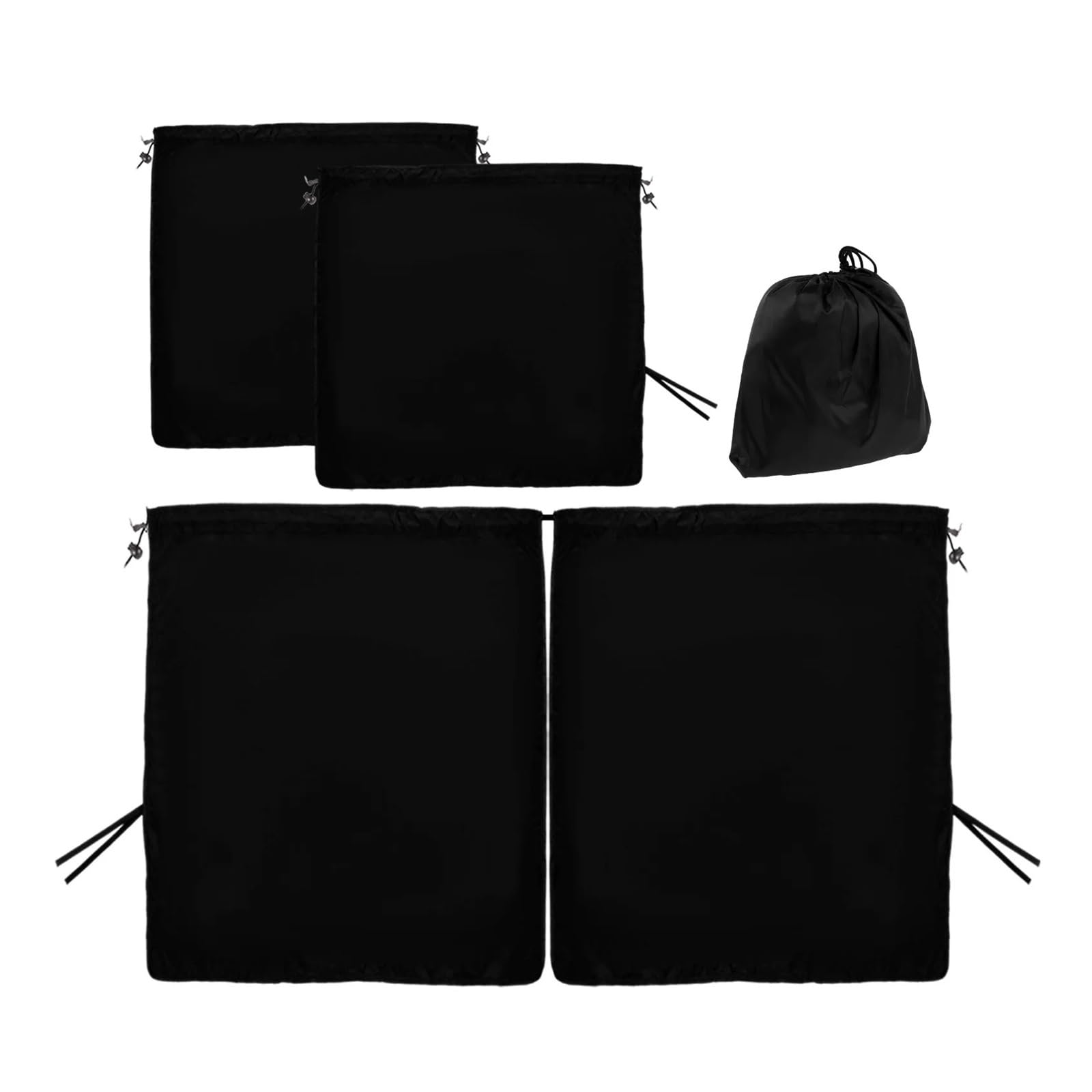 Rideau Voiture Rideaux de confidentialité for Voiture, Rideau séparation Universel for Banquette arrière, Pare-Soleil occultants, Accessoires for vitres latérales(3pcs)
