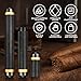 Scotte Aluminum Cigar Tube Elegant Cigar Holders 2 Colors (Black)