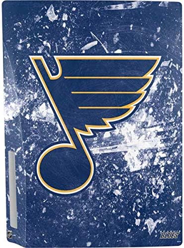 Skinit Decal Gaming Skin Compatible with PS5 Console - Officially Licensed NHL St. Louis Blues Frozen Design