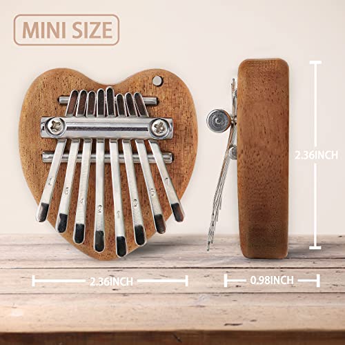 Mini piano à pouce Kalimba 8 touches, portable en bois massif Mbira pour enfants et adultes, cadeau musical de poche… - Les Beatles, Paul McCartney, John Lennon, RIngo Starr, George Harrison Mini piano à pouce Kalimba 8 touches, portable en bois massif Mbira pour enfants et adultes, cadeau musical de poche… – Image 3