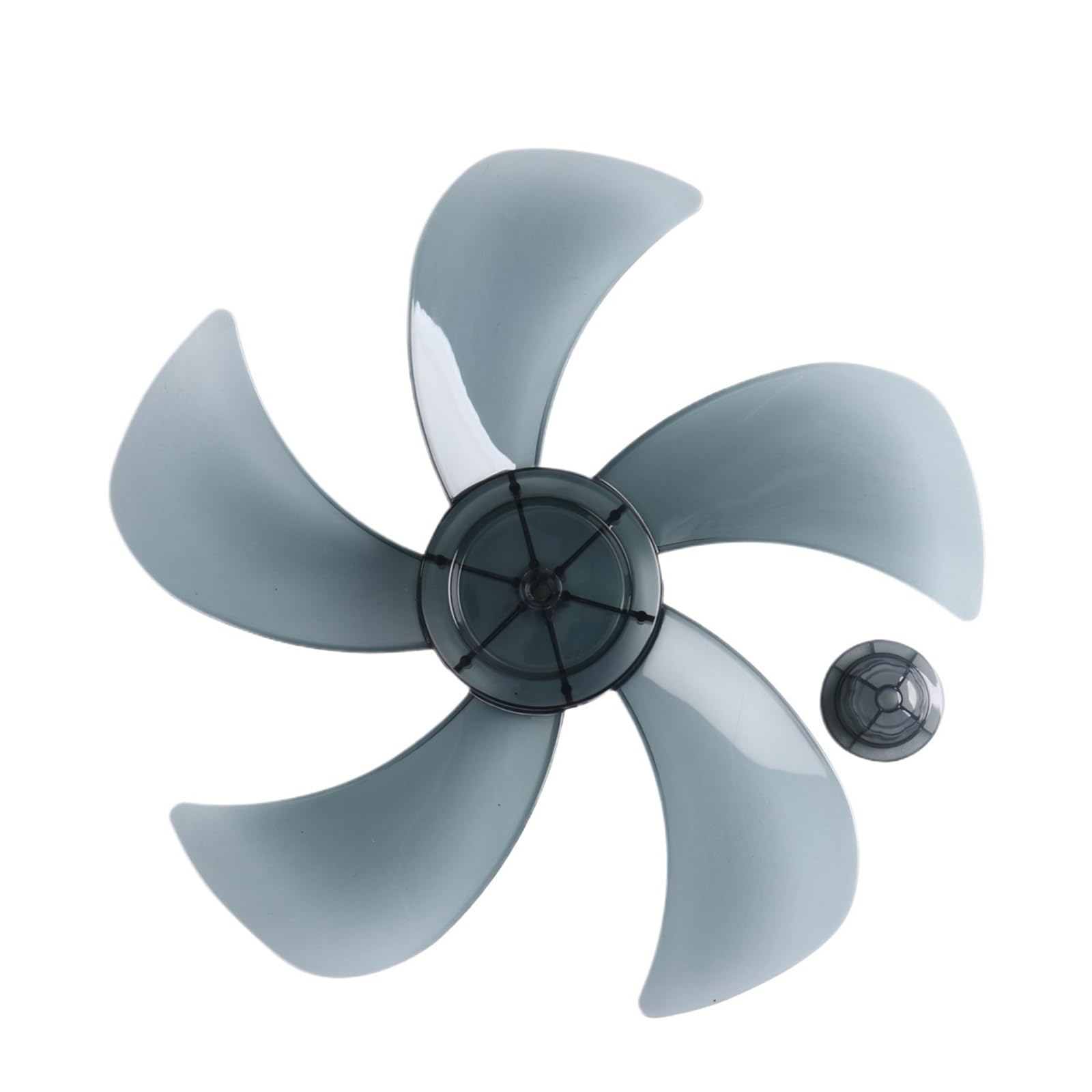 FOELANNE Plastic Fan Blade, ABS Fan Blades Gray 12 Or 14 Inch(Gray 12 Inch)
