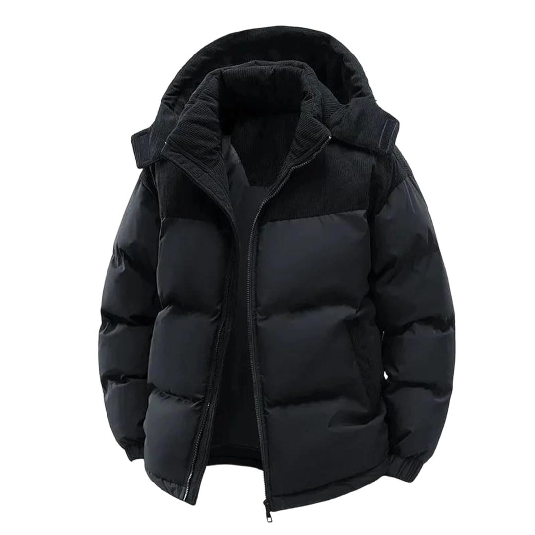 Veste en coton homme polaire coupe ample et style hivernal chaud