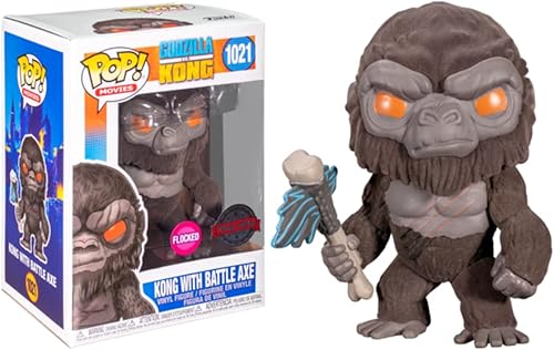 Miniatura 1 de Funko Pop! Godzilla vs Kong Pop! Vinilo - Flocado Kong con hacha de batalla exclusiva