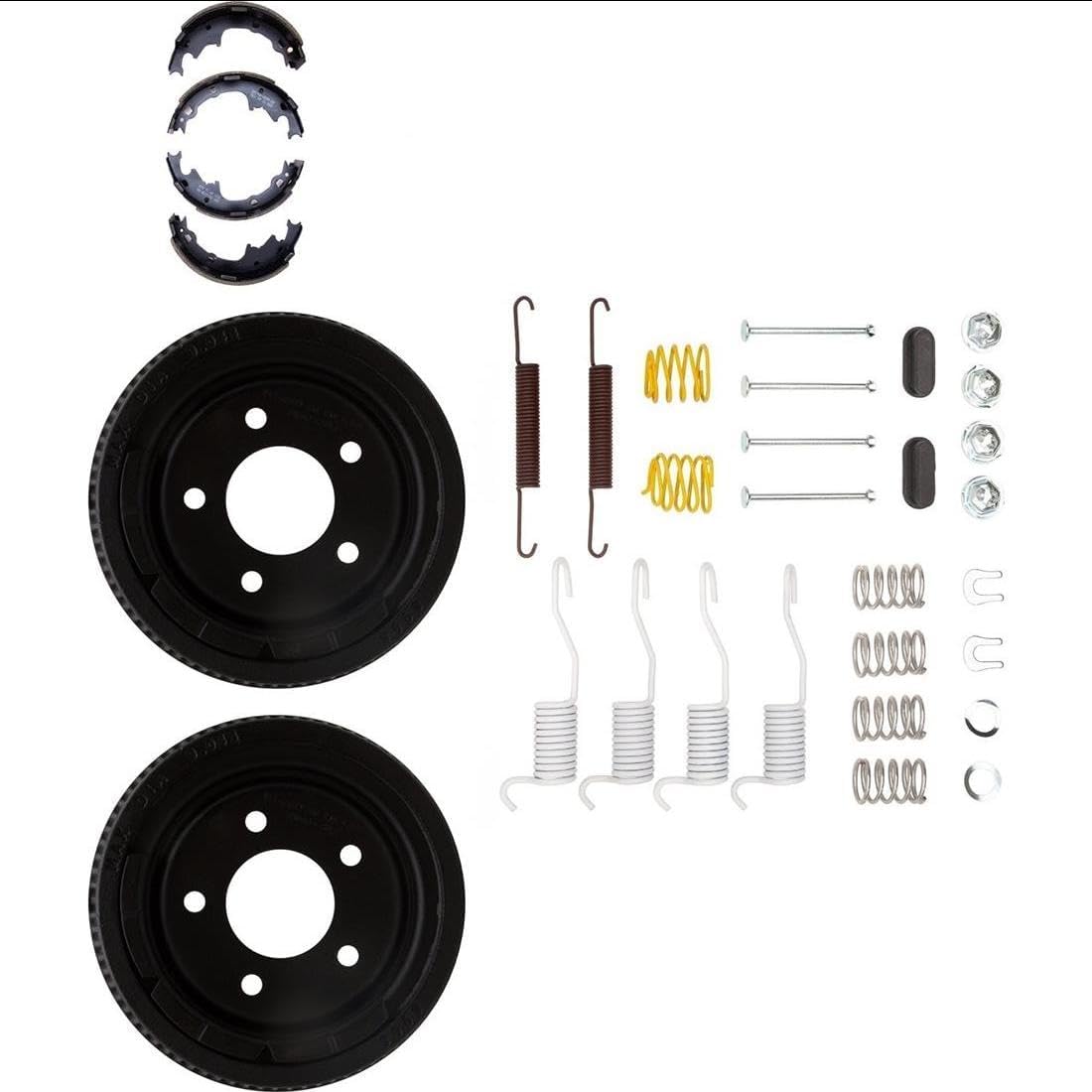 Drum Brake Hardware Kit Drum Brake Shoe Compatible with Plymouth Voyager 1987 3.0L 181cid V6