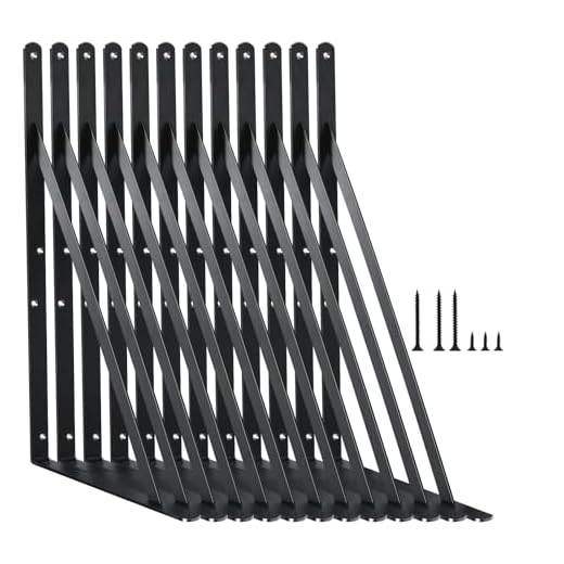 12-Pack Heavy Duty Shelf Brackets