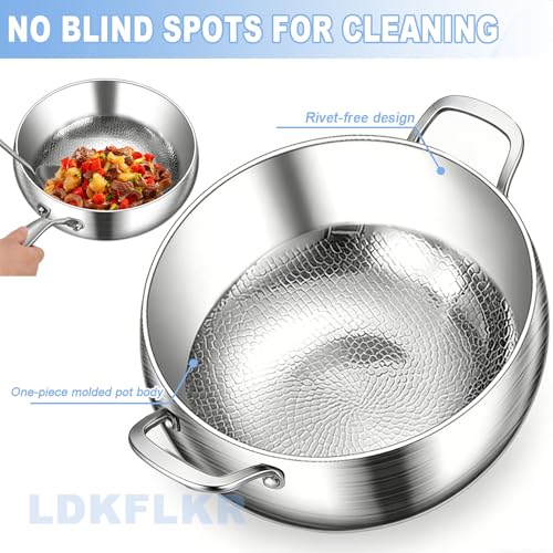 Wok de Titanio 28 cm Antiadherente con Tapa y Cepillo miniatura 4