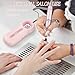 Madenia Portable Rechargeable Nail Drill Machine with LCD Screen, Professional Electric Nail File Efile for Acrylic Gel Nails Polishing Removing, Suitable for Salon Home Travel Manicure Use, Pink