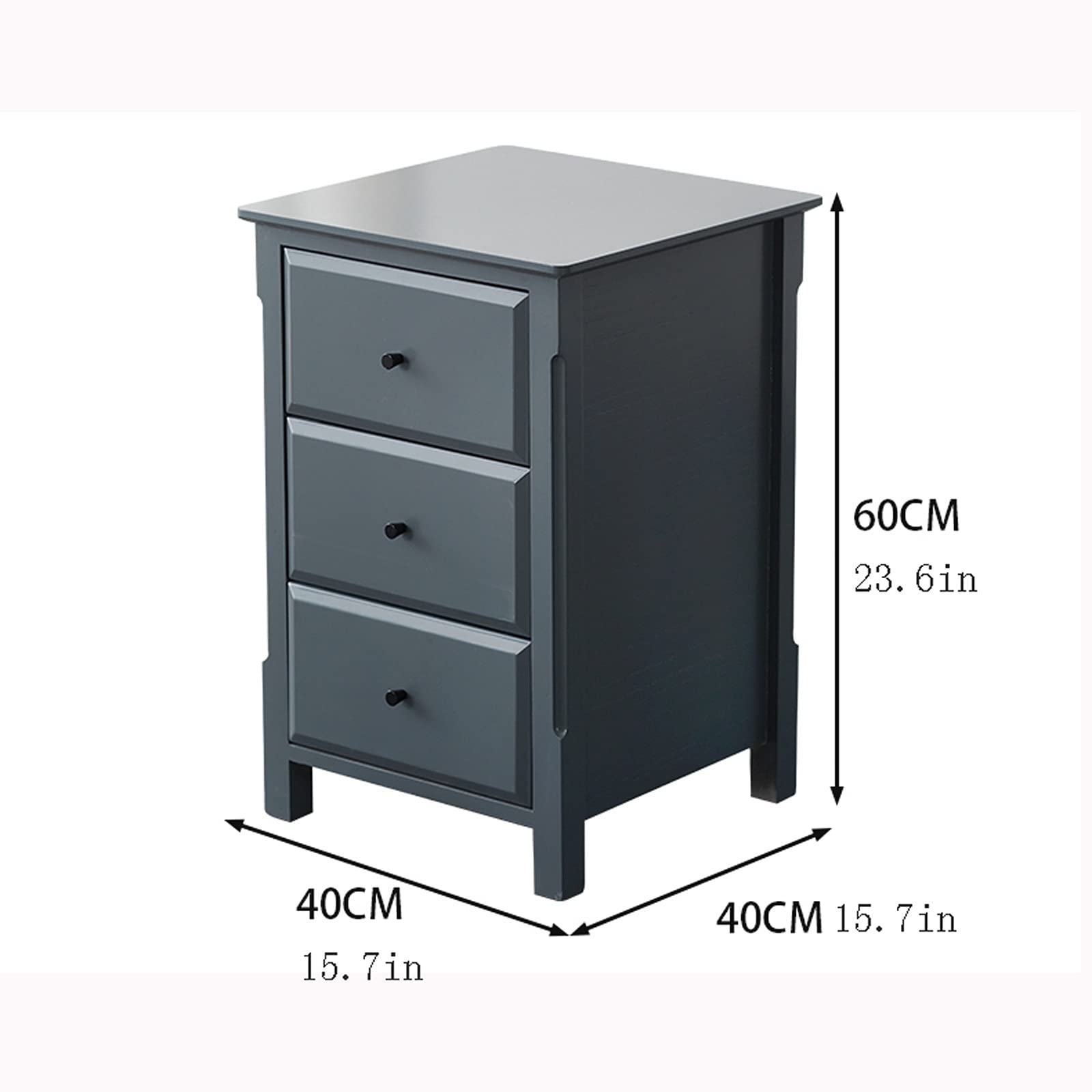 Comodino Comodino 3 cassetti, tavolino da Camera da Letto tavolino tavolino Divano in Legno armadietto con cassetti scorrevoli, con cassetto Scorrevole Comodino Camera da Letto