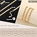NECOCY Rope Chain Necklace for Women Men-5mm, 14K Gold Plated Chunky Chain Necklace Dainty Gold Choker Necklaces, Trendy Fashion Link Chain Necklaces Jewelry for Women Men