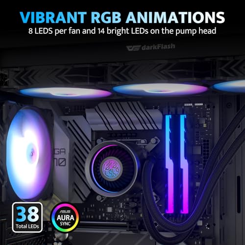 Refroidisseur liquide darkFlash DNA360A pompe haute performance ARGB